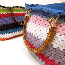 Carica l&#39;immagine nel visualizzatore di Gallery, Borsa Crochet a righe
